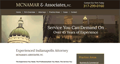 Desktop Screenshot of mcnamarlaw.com