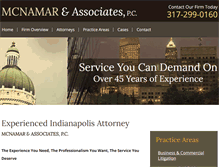 Tablet Screenshot of mcnamarlaw.com